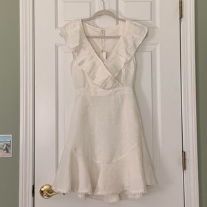 Tiger Lily White Tanoosa Frill Dress